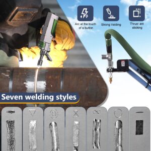 Seven welding styles supported by 5-in-1 lithium battery laser welding machine