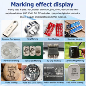 Marking effect samples by EYTOOLS fiber laser marking machine